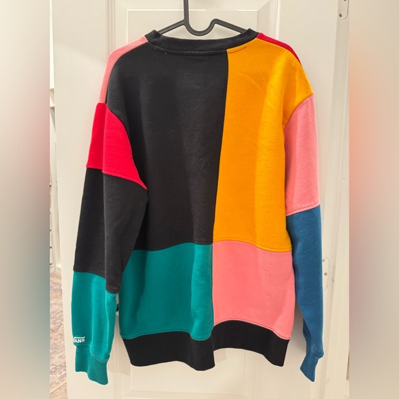 Vans - Patchwork Colorblock Crew Sweatshirt - Size L - Picture 6 of 8